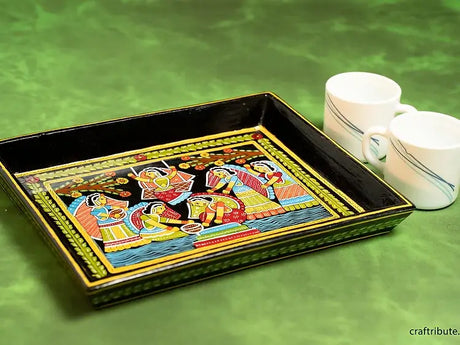 Tikuli Art – Serving Tray – Riverside