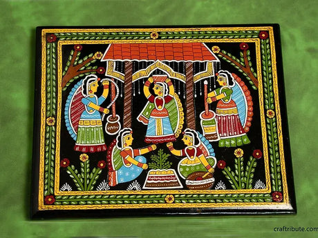 Tikuli Art – Jewellery Box – Courtyard