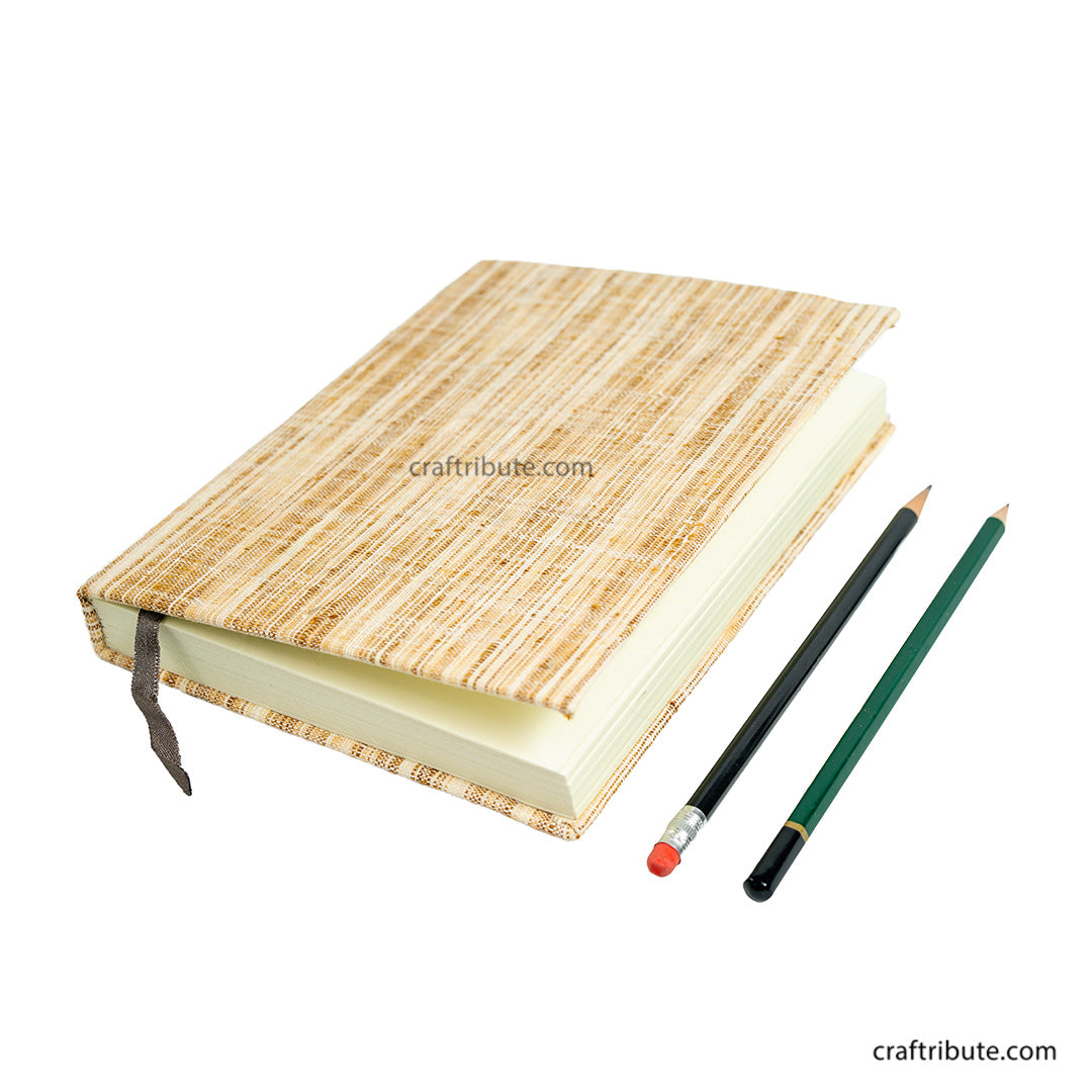 Handmade Paper Notebook – Ruled- Beige