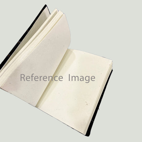 Handmade Paper Notebook | Craftribute | Ruled | 60 Pages | Grey Checks | 15 cm x 20 cm x 2 cm