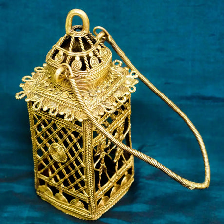 Dhokra Brass Lamp