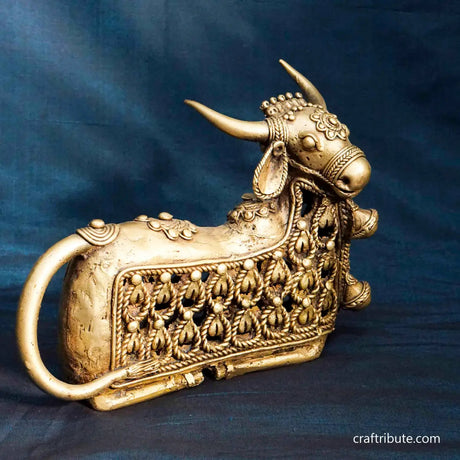 Dhokra Nandi with Jaali Design – Big