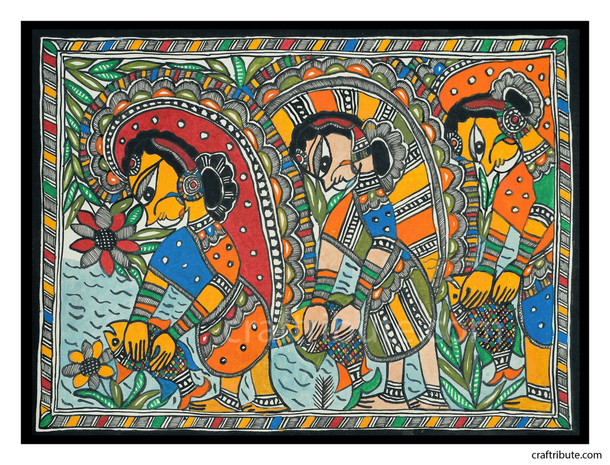 Madhubani Painting – Farm activities