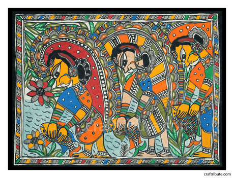 Madhubani Painting – Farm activities