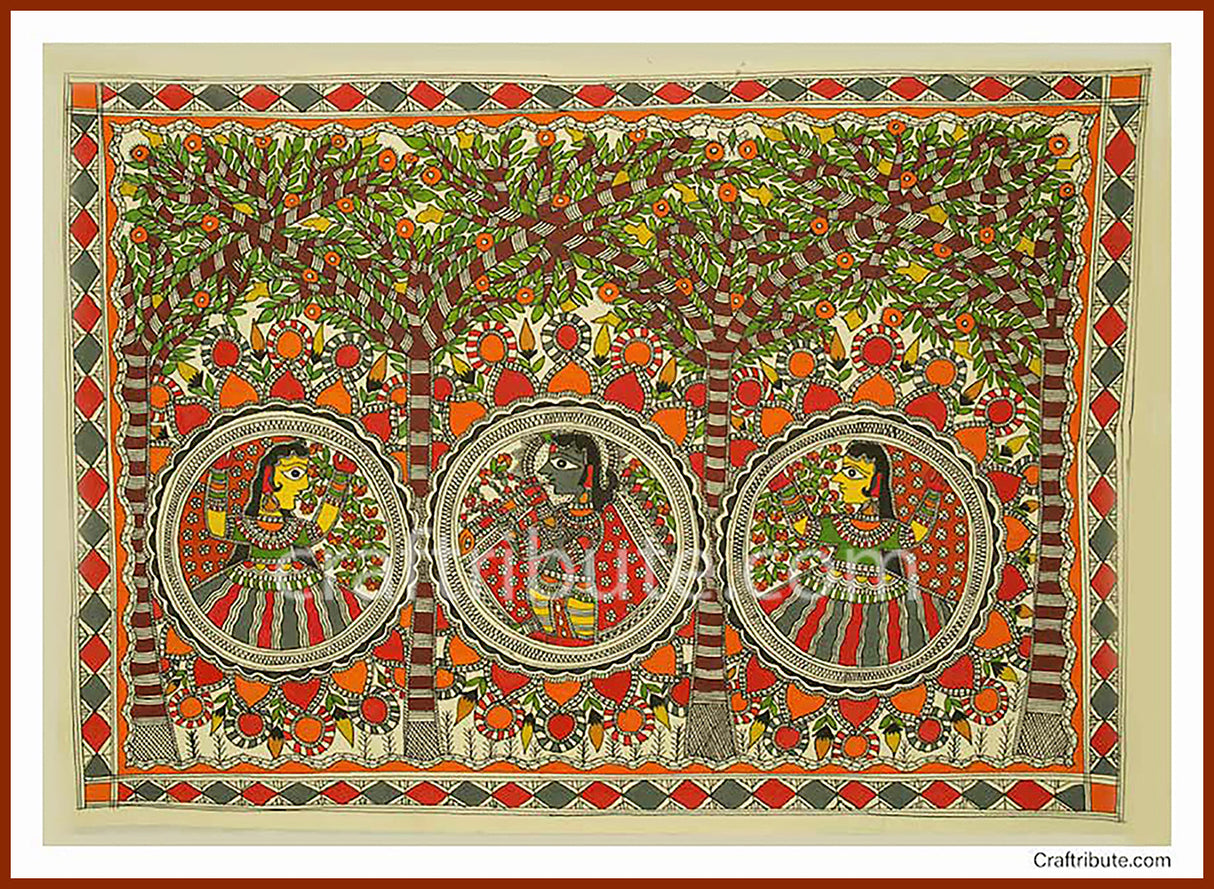 Madhubani Painting -Gopi Krishna