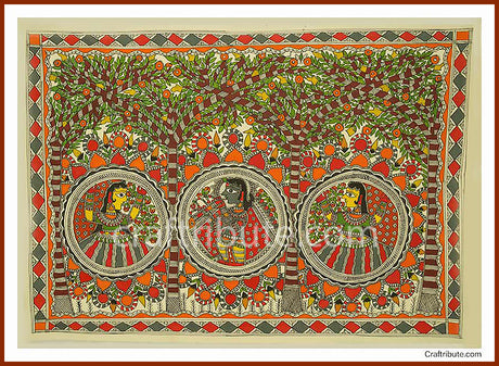 Madhubani Painting -Gopi Krishna