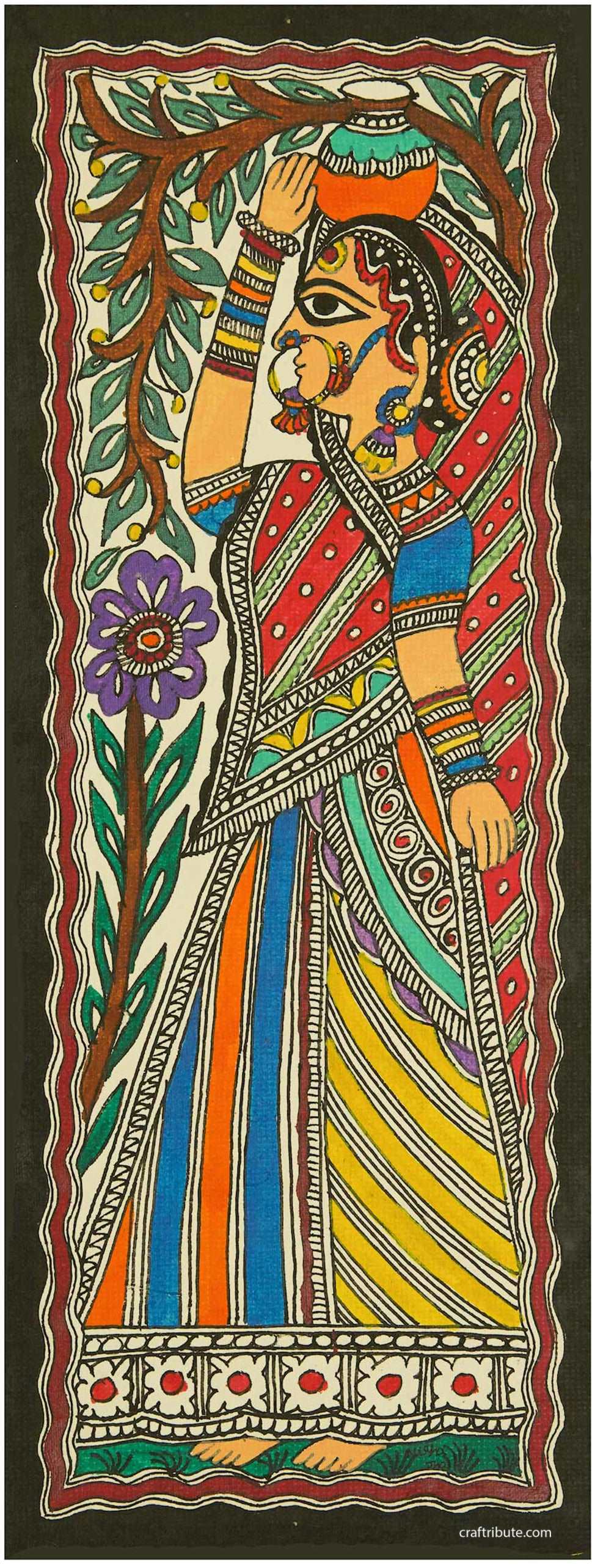 Madhubani Painting – Gopi