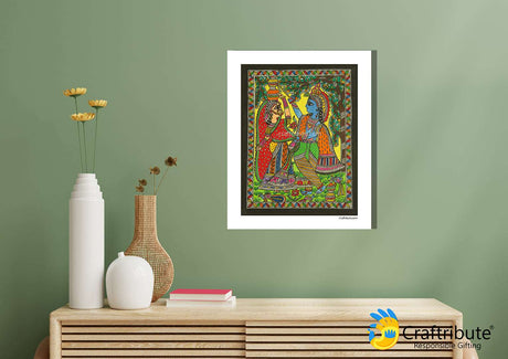 Madhubani Painting – Makhan chor – Colourful