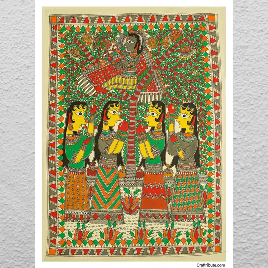 Madhubani – Krishna Leela