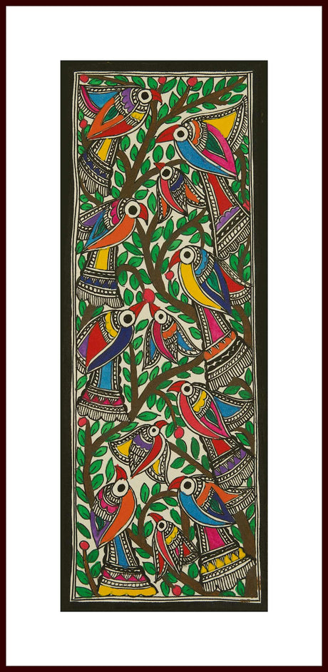 Madhubani Painting – A Bird story