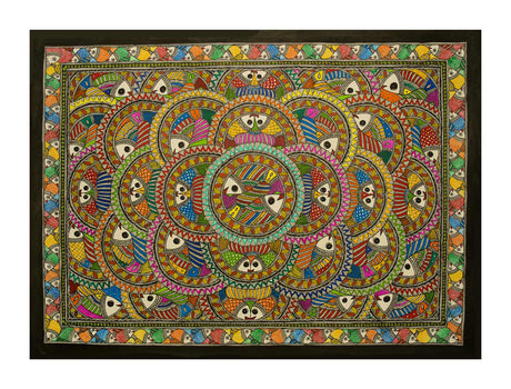 Madhubani Painting -Matsya Mandala
