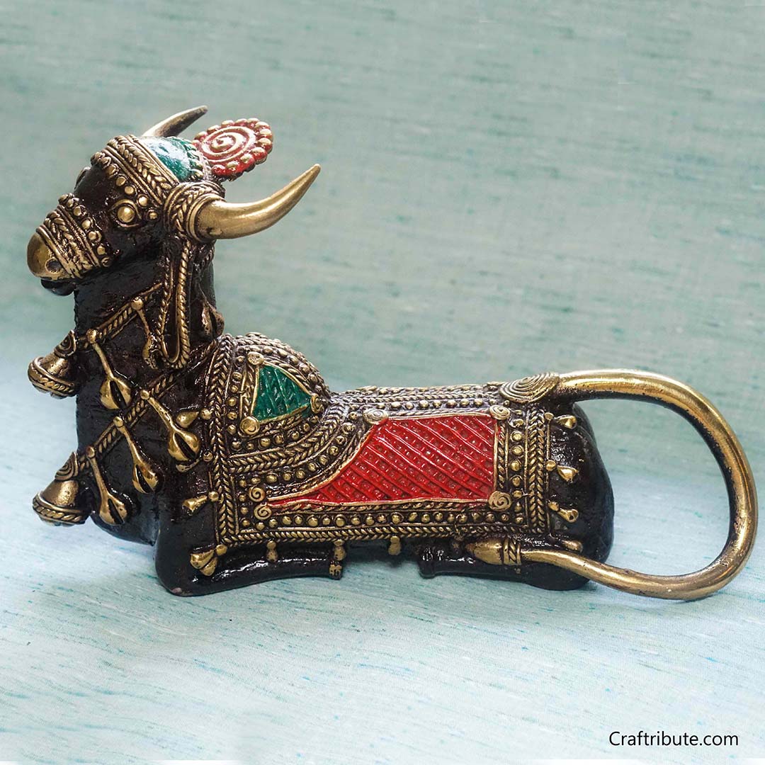 Dhokra Decorative Nandi