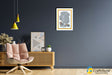 Grey Home Wall with framed Gond Painting