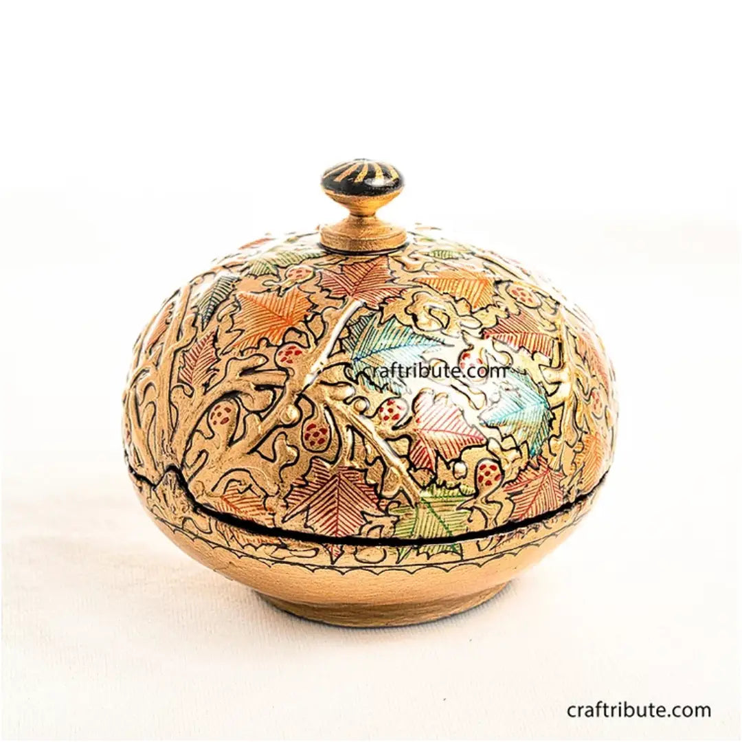 Papiermâché Trinket Box Kashmir Craftribute