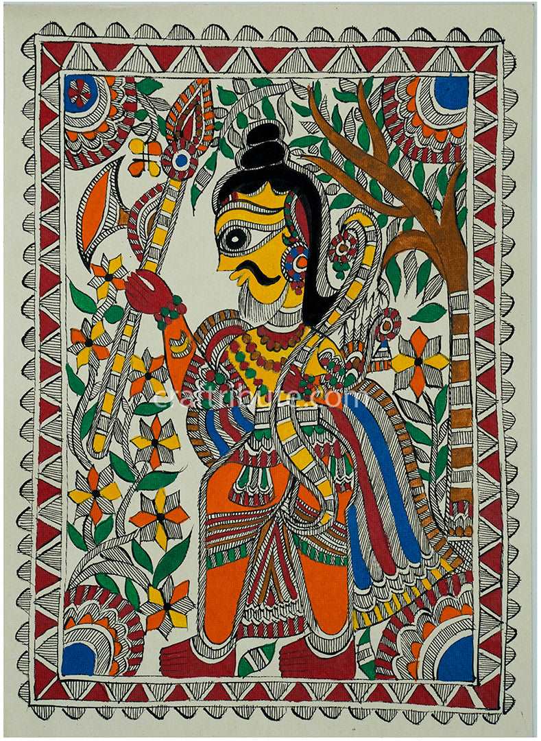 Madhubani Painting – Lord Parashuram