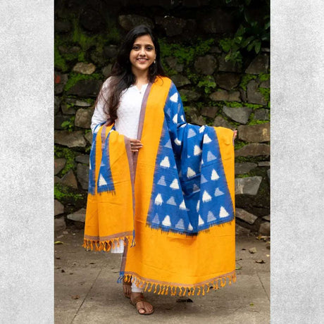 Pochampalli Patola (Double Ikat) Triangles Dupatta