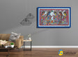 Madhubani Painting – Radha Krishna playing Holi