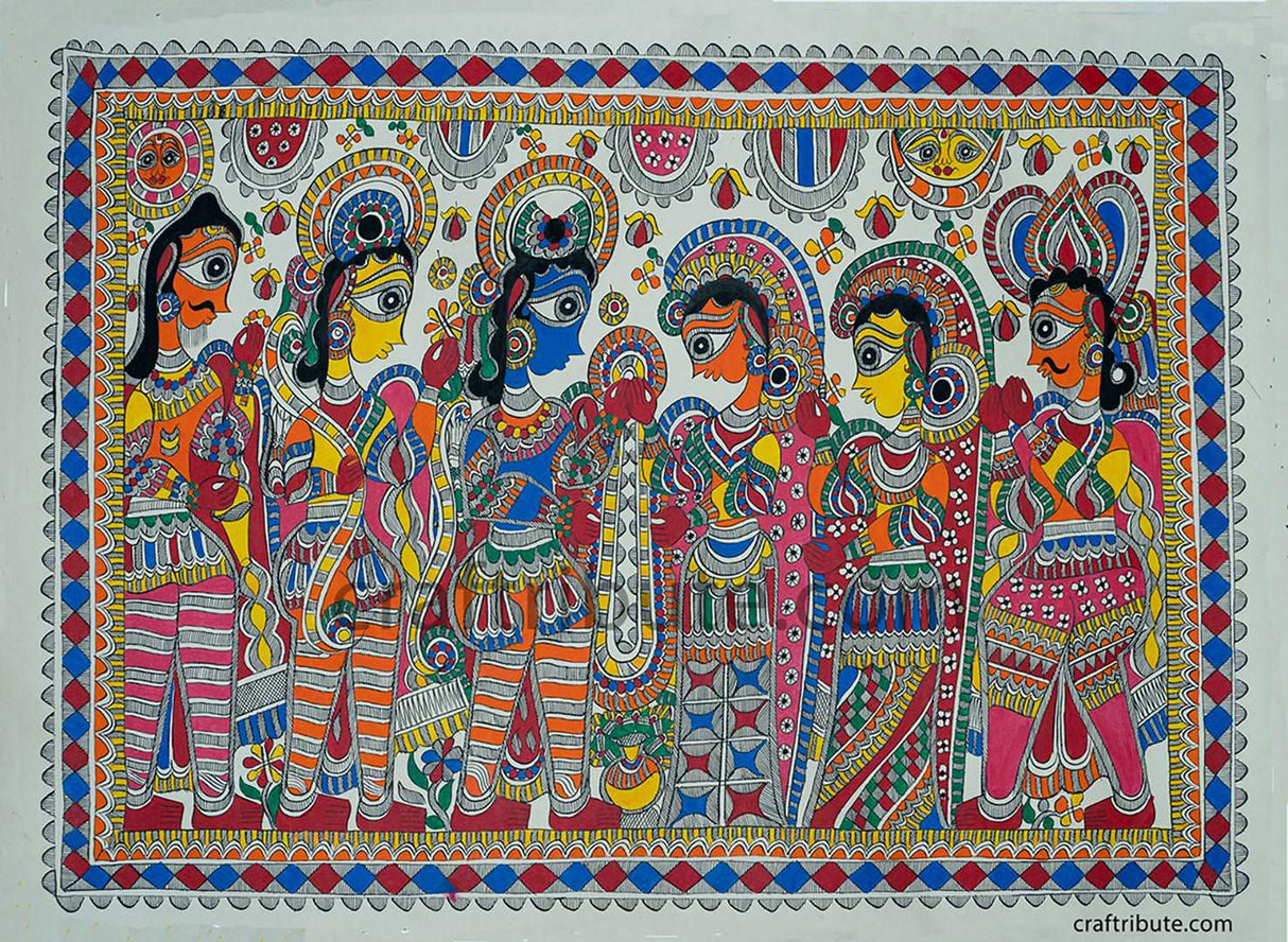 Madhubani Painting – Shreeram Janaki Vivah