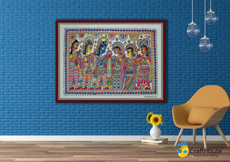 Madhubani Painting – Shreeram Janaki Vivah