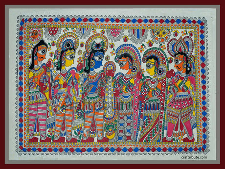 Madhubani Painting – Shreeram Janaki Vivah