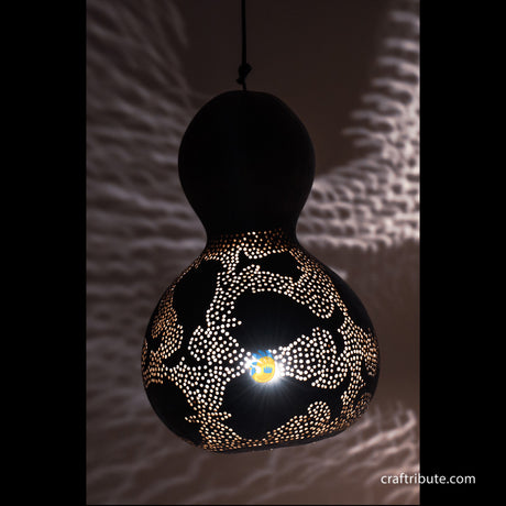Tumba (Bottle Gourd Shell) Lamp – School of Fish