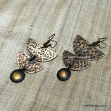 Handcrafted Copper Earrings | Craftribute | 3 Semi Circles