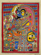 Madhubani Painting – Ardha Nata Narishwar