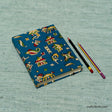 Handmade Paper Notebook with elastic band – Blue