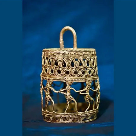 Dhokra Brass Lamp – Small Lalten