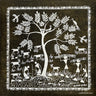 Authentic Warli Painting | Craftribute | Tree & Sheep | Wall Decor 30 cm x 30 cm
