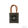 Cute hand bag in Pakko Kucth Embroidery with shining star design in rich Gold & Blue colour combination