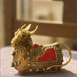 Decorative Nandi statue with intricate ornamentation and a beautiful finish