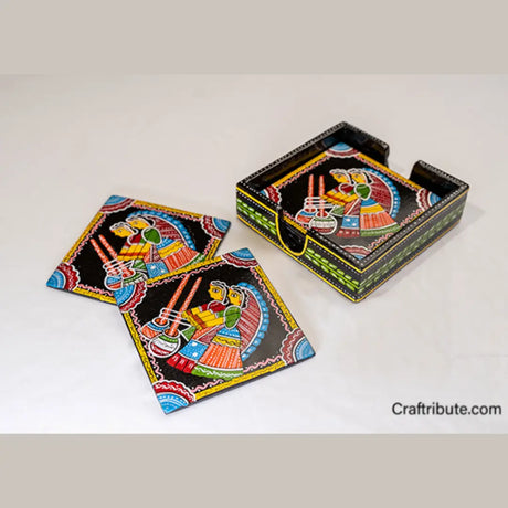 Tikuli Art – Coaster Set – 4 x 4 inch
