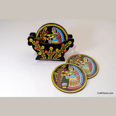 Tikuli Art – Coaster Set – Round 4 Inch