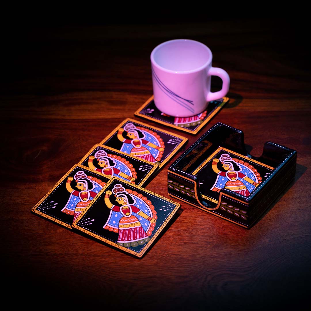Tikuli Art – Coaster Set – Square 3 x 3