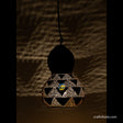 Tumba (Bottle Gourd Shell) Lamp – Triangles (M)